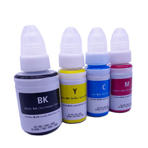 GI490 Kit d'encre à colorant de recharge pour bouteilles de qualité GI-490 compatible avec <span class=keywords><strong>Canon</strong></span> G3411 G2411 G2400 G2410 GI 490 Bulk Inkjet Printer Ink - Product Image 2