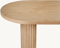 Mobilier d'intérieur de style unique fabriqué à la main en bois massif chêne blanc salon bureau de luxe moderne