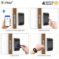 Cerradura para Gabinete de Oficina KEMUU TTlock de Aleación de Aluminio con Tarjeta RFID, Código PIN, Habilitada para Nube y SDK