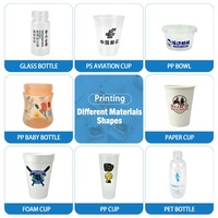 Máquina de Serigrafía Automática para Vasos, 8 Estaciones, Rotativa, Servoimpresora y Etiquetadora para Vasos de Plástico, Papel y PET