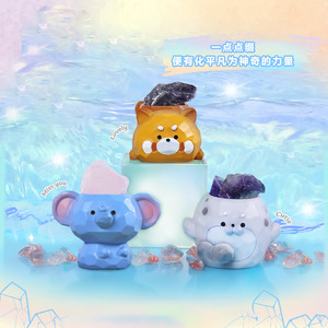 ตุ๊กตาคริสตัลน่ารัก Yu Mo Craft แบบกล่องสุ่ม 6 ตัวปกติ 1 ตัวลับ ของสะสมรูปสัตว์ ของตกแต่ง ของขวัญ - Product Image 4