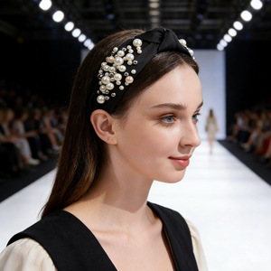 ZhenXi Wide Pearl Headband For Women Fresh Sweet Style Headdress With Gift Box Birthday Valentine's Day Gift - Product Image 1