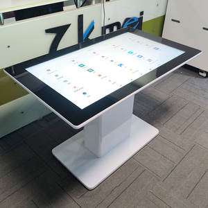 43 इंच सफेद स्मार्ट एंड्रॉइड रेस्तरां टैबलेट 10 प्वाइंट कैप्शिटिव टच वाटरप्रूफ टच टेबल - Product Image 4