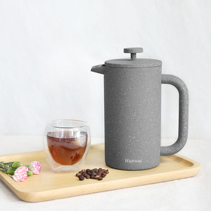 Caffettiera <span class=keywords><strong>French</strong></span> <span class=keywords><strong>Press</strong></span> HIGHWIN in Acciaio Inox a Doppia Parete con Filtro a 3 Strati in Acciaio Inox - Product Image 2