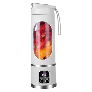 Exprimidor Eléctrico de Frutas Cítricas, Licuadora Portátil con Batería, Cuchillas de Hierro, Recargable por USB, para Uso en Exteriores, Autocaravanas y Automóviles - Product Image 1