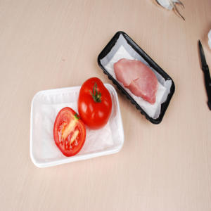 Absorbing Pad Cellulose Pad Absorbent Pad for Wholesale Supermarket Frozen Chicken Beef Meat <b>Plastic</b> <b>Tray</b> - Product Image 6