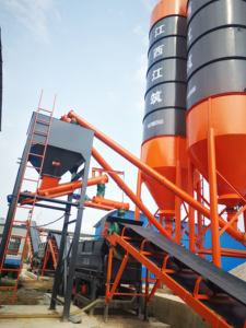 Centrale à béton mobile certifiée CE ISO 500t/h tout-en-un, machine de malaxage de béton stable avec moteur PLC - Product Image 4