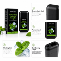 Barra Energética con Aceite Esencial Refrescante y Estimulante, Natural y Suave, para Refrescar y Estimular el Cerebro Durante la Conducción y el Estudio