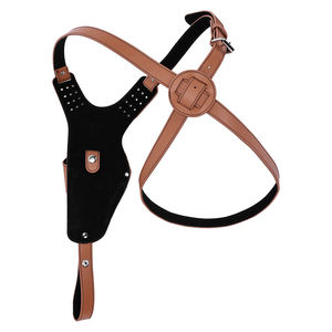 सामरिक गियर सामरिक होल्स्टर पु चमड़े के समायोज्य ऊर्ध्वाधर कंधे होल्स्टर नरम छुपा ले - Product Image 6