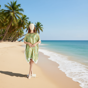 Bear Print Brocade Overshirt 90x90Cm <b>Swim</b> <b>Cover</b> <b>Up</b> - Product Image 3