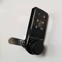 Cerradura Inteligente Electrónica con Código, de Acero Inoxidable Plateado y Negro, para Cajones, Archivadores y Almacenamiento de Correo, para Uso en Oficinas, Hoteles y Escuelas