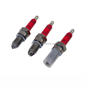 1 bougie d'allumage de course D8TC D8TJC haute performance à 3 électrodes pour moto CG125 D8ea <span class=keywords><strong>Honda</strong></span> Yamaha, diamètre de filetage 10/12 mm - Product Image 3