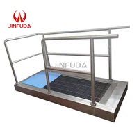 Nettoyeur automatique de semelles de chaussures pour salle de douche à air, machine de nettoyage sanitaire des semelles de chaussures pour usine de transformation alimentaire
