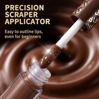 Gloss à lèvres repulpant hydratant, non desséchant, facile à appliquer, marque privée, effet repulpeur instantané chocolat