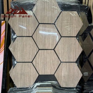 Panel Acústico Flexible de Madera Wayon, Revestimiento de Pared Insonorizante con Superficie Curva, Rollo de Tablero de MDF con Chapa de Madera para Envolver Columnas - Product Image 1