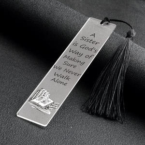 A Sister Is God'S Way Acrylique Couleur Impression Signet Gland Sœurs Cadeau Personnalisé Blanc Promotionnel Nom Conseil Fête Siège Cartes - Product Image 5