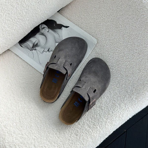 Pantoufles Tikoi de luxe certifiées UE Sandales doublées en cuir de vachette Sangle arrière réglable Birkenstocks <span class=keywords><strong>Sabots</strong></span> alternatifs pour hommes Vente en gros - Product Image 4