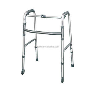 <span class=keywords><strong>D</strong></span>éambulateur en aluminium de haute qualité certifié CE, capacité de 75 kg, pliable en une seconde, réglable en hauteur, aide à la marche pliable pour personnes âgées - Product Image 1