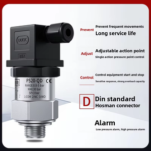 Interruptor Mecánico Ajustable para Agua/Aire/Aceite Hidráulico, Membrana de Pistón de Acero Inoxidable PS20-QD - Product Image 6