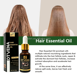 Huile de croissance capillaire végane OTVENA à l'huile d'argan pour la barbe et les <span class=keywords><strong>sourcils</strong></span>, nourrit les pointes sèches/frisées, traitement 2-en-1 - Product Image 4