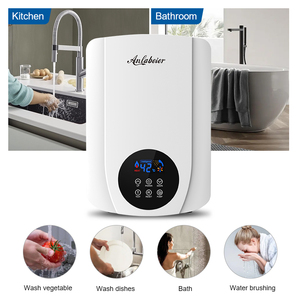 เครื่องทำน้ำอุ่นป้องกันการแห้งติดขัด 5500W พร้อมปั๊มเพิ่มแรงดัน 30W ระบบป้องกันไฟรั่ว ELCB ควบคุมอุณหภูมิคงที่ ป้องกันความร้อนเกิน ผลิตโดยโรงงาน OEM - Product Image 4