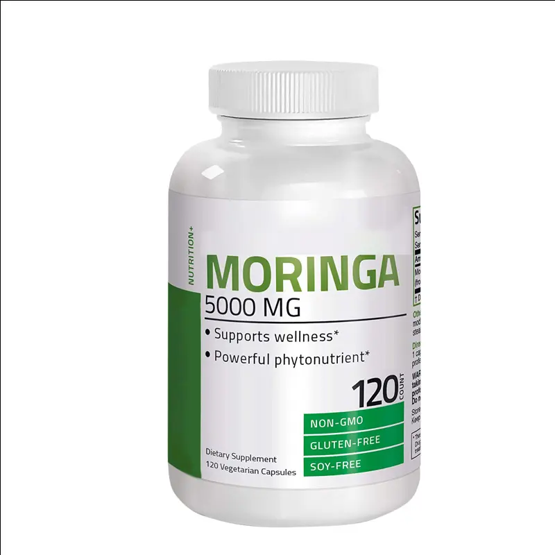 Hochpotente Moringa Oleifera Kapseln 500 Mg traditionelles Kraut natürliches Antioxidans unterstützt das Gesamtwohlsein energierendes Superfood