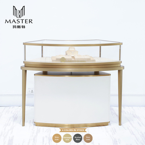 <span class=keywords><strong>Vitrine</strong></span> de Luxe MASTER pour Bijoux et Montres en Or et Platine avec Base et Étagère en Verre pour Centre Commercial - Product Image 4