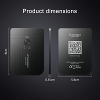 Dictionnaire électronique Compact AI Translator avec ChatGPT pour les voyageurs et les apprenants de langues