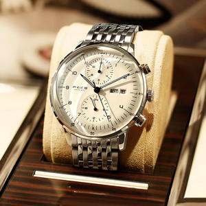 นาฬิกาพกผู้ชายสไตล์มินิมอล ทำจากสแตนเลส ดีไซน์กันน้ำ - Product Image 4