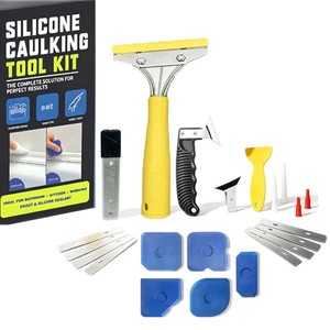 Stainless Steel <b>Grout</b> Cleaner <b>Tool</b> Set 25 Pc With Replacement Blades <b>For</b> Sealant <b>Removal</b> And Crack Cleaning - Product Image 4