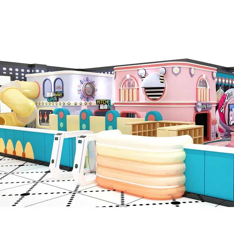 Guangzhou fábrica Milhões bola pit indoor criança playground macio parque de diversões personalizado cartoon tema play house