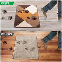 Tapis de porte extérieur personnalisé, lavable, anti-dérapant, absorbant, pour entrée intérieure