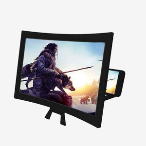 BIJIA 12 นิ้วเดสก์ท็อปพับผู้ถือวิดีโอ HD ขาตั้ง 3D ขยายโค้งโทรศัพท์มือถือหน้าจอแว่นขยายเครื่องขยายเสียงสําหรับสมาร์ทโฟน - Product Image 3