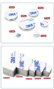 Imán de Neodimio de Alto Rendimiento, Material Magnético Personalizado N35-N52, Potente Imán Redondo en Forma de Disco con Adhesivo de 3 mm - Product Image 6