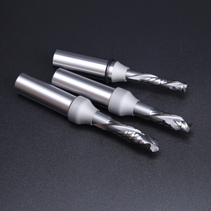 <span class=keywords><strong>Fresa</strong></span> elicoidale HUHAO TCT per fresatura su e giù, <span class=keywords><strong>fresa</strong></span> a spirale per scanalatura CNC, punte per router per legno, doppia bordatura elicoidale - Product Image 4