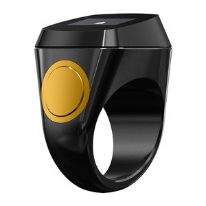 Anneau intelligent R100, montre de santé pour la prière arabe, compteur de points vers la <span class=keywords><strong>Mecque</strong></span>, affichage de l'heure, rappel de prière musulmane, compteur de prière 2024, anneau pour hommes - Product Image 5