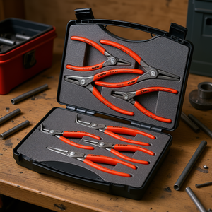 Knipex Circlip <b>Pliers</b> <b>Set</b> 8 Pieces Internal External Ring <b>Pliers</b> Tool Kit - Product Image 2