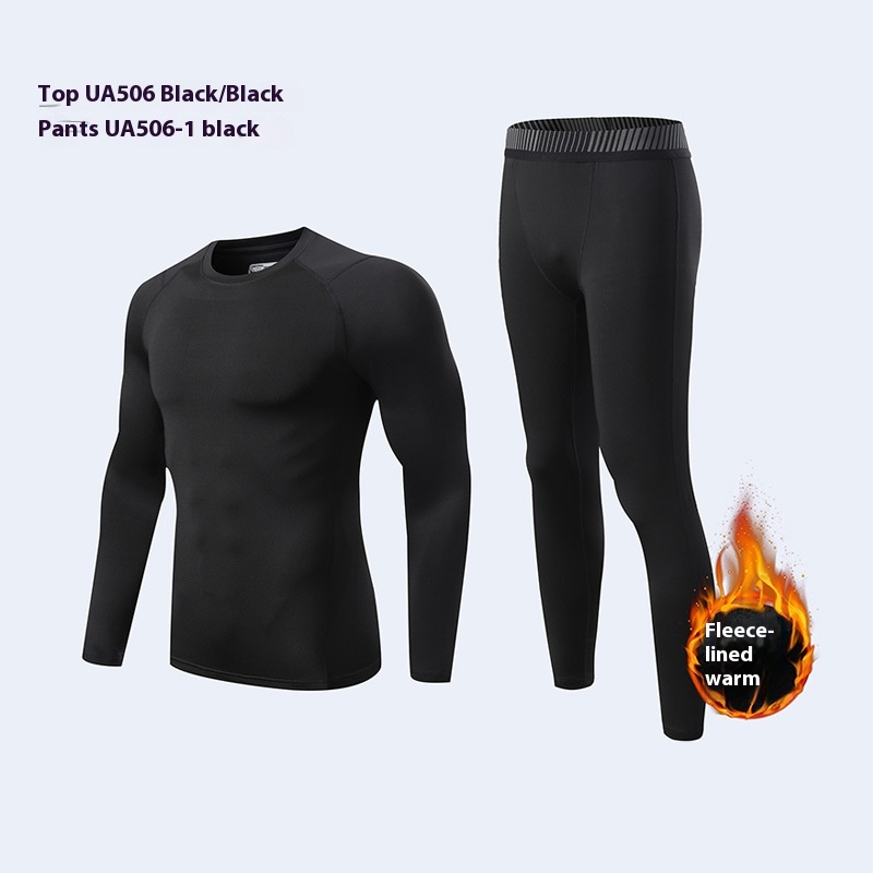 UA506 top nero/nero + UA506-1 pantaloni neri