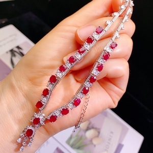 थोक प्रीमियम गहनों ने फैशनेबल रूबी हार और पेलेंट वर्ग डिजाइन - Product Image 6