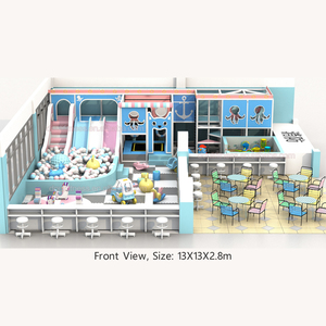 Aire de jeux intérieure de rêve pour enfants toboggan en plastique piscine à balles trampoline <span class=keywords><strong>labyrinthe</strong></span> zone équipement de terrain de jeu - Product Image 2