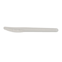 Haute Qualité Dégradable Jetable Bagasse Couteau Compostable Canne À Sucre Bagasse Fibre Couverts Canne À Sucre Pulpe Vaisselle