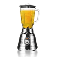 RAF R.2939 Elektrische Blender 750W 1.25L Glazen Kan 20000RPM Vierblads 2-in-1 Mixer Blender voor Sap Smoothie IJs Kruimelen Dranken