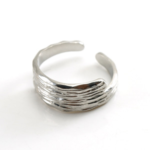 Zogxin Geometric Fashion <b>Ring</b> <b>Titanium</b> Steel Adjustable Unisex Jewelry Gold Silver Color - Product Image 5