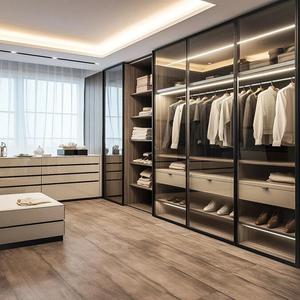 <span class=keywords><strong>Cabina</strong></span> <span class=keywords><strong>Armadio</strong></span> Premium Personalizzata, Sistema di Guardaroba con Struttura in Legno Massello e Alluminio per Case di Lusso - Product Image 2