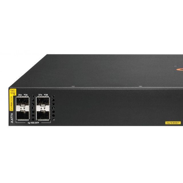 Stock New Original Aruba JL677A 6100 24G Class4 PoE 4SFP+ 370W Managed Network Switch with QoS and 216Gbps Capacity