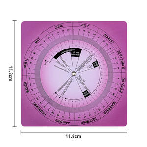 Disque de calcul de la date d'accouchement avec pointeur rotatif et guide mensuel pour le suivi et la planification de la grossesse - Product Image 4