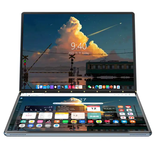 Brand New 2024 13.5 Inch Laptop Intel N100 4 Cores DDR5 16G SSD 1TB 2256*1504 Dual Touch Screen Notebook