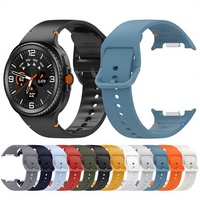 Compatible avec la montre Watch 8, bracelet en silicone gel à languettes plates, 20 mm/22 mm, boucle à ardillon, plusieurs couleurs, nouveau modèle