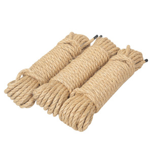 Zhongyu Rope Net Belt Sisal Rope 8mm Utility Rope For Climbing Outdoor Safety Securing Goods - Product Image 4