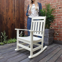 Fauteuils à bascule portables légers en bois massif de style européen moderne STG pour l'extérieur, la villa, le salon, le jardin, la maison, l'hôtel, la cour